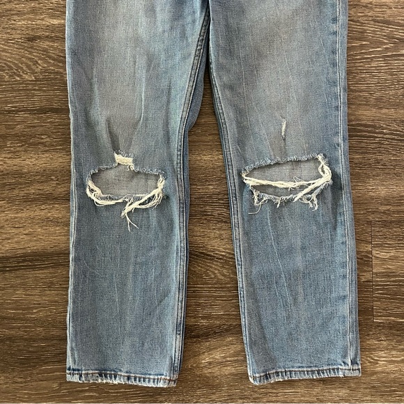 Abercrombie & Fitch Ankle Straight Ultra High Rise Blue Jeans Size 26 2 Short - Picture 3 of 11